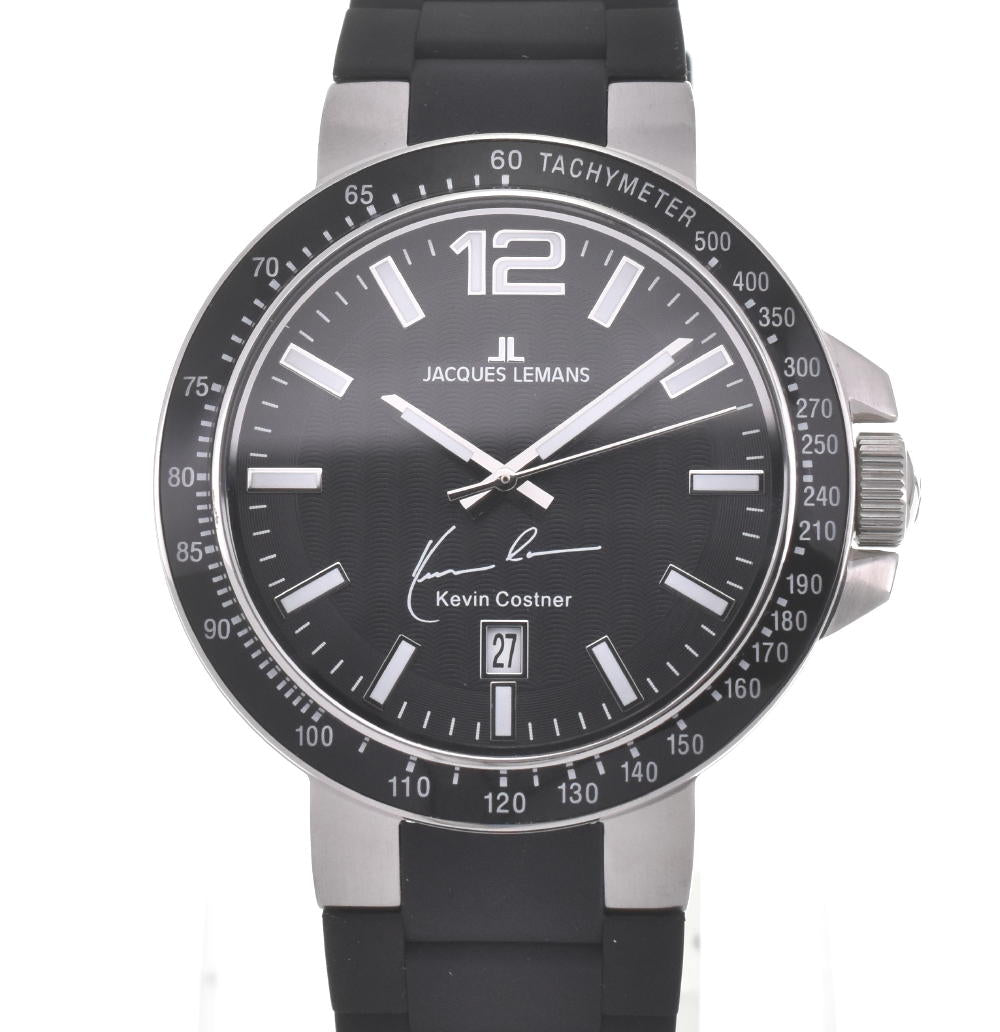 JACQUES LEMANS Kevin Costner Collection 11-1695A-1 black Dial Quartz Men's
 Watch F#W0029
