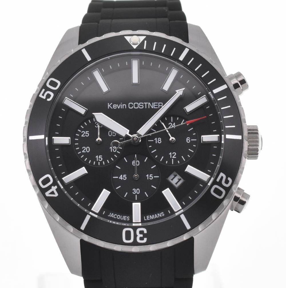 JACQUES LEMANS Kevin Costner Collection KC-104A Chronograph black Dial Quartz Men's
 Watch F#W0035