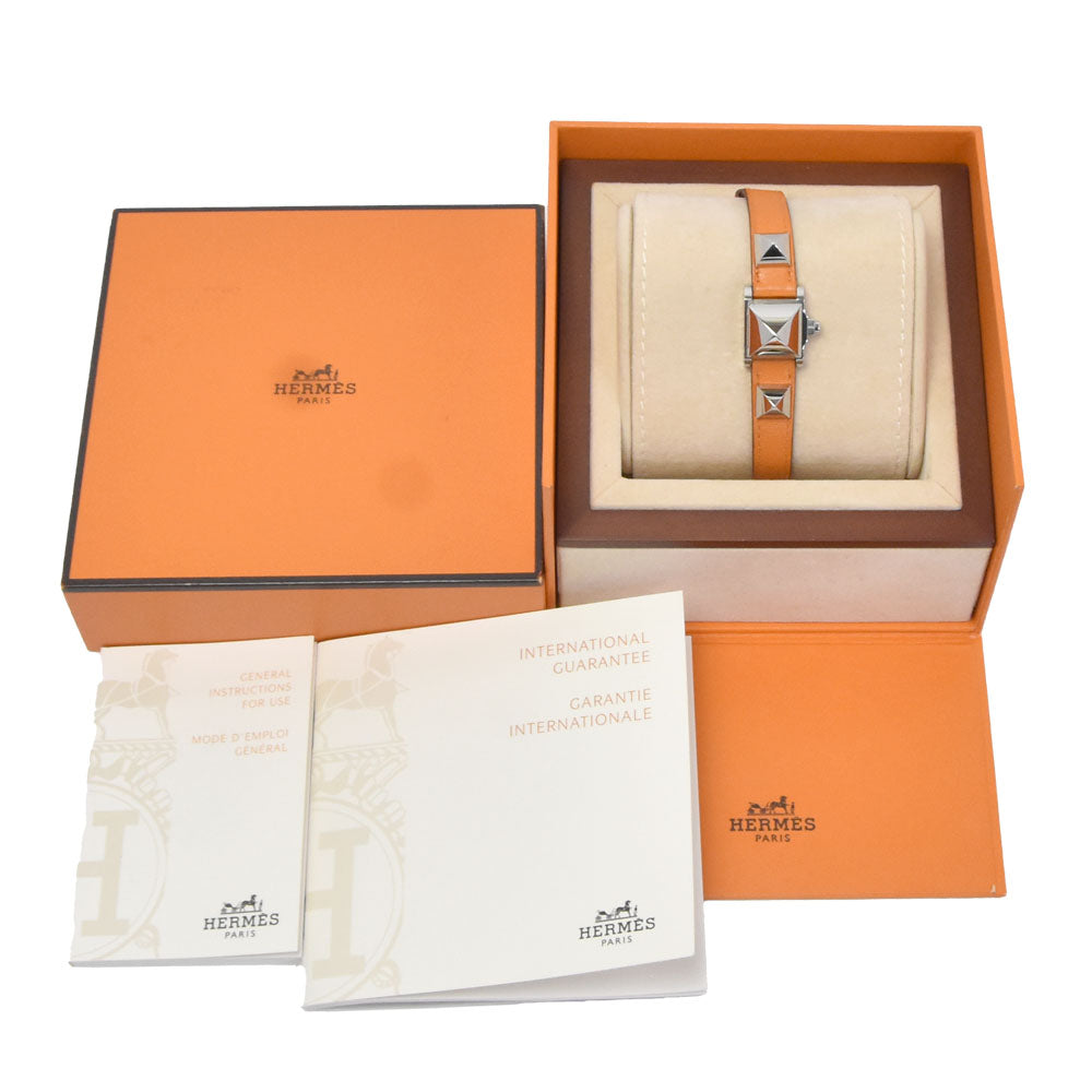 with paper HERMES Minimedore ME2.110 white Dial Quartz Ladies
 Watch O#151020