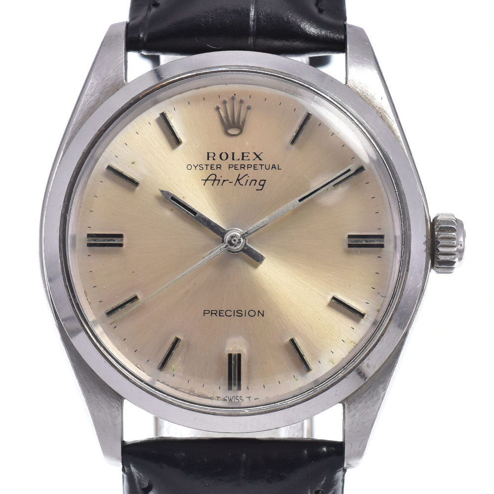 ROLEX Air King Oyster Perpetual 5500 vintage Cal.1520 Silver Dial Automatic Men's
 Watch J#148130