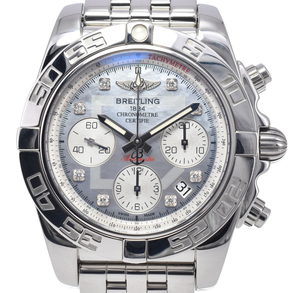 with paper BREITLING Chronomat 41 AB0140 Chronograph Date Blue shell Dial Automatic Men's
 Watch K#147944