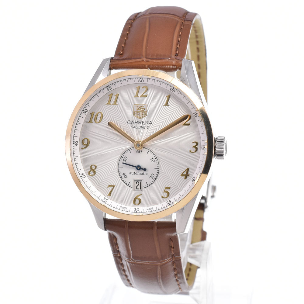 with paper TAG HEUER Carrera Heritage WAS2150 Caliber 6 Silver Dial Automatic Men's
 Watch K#150602