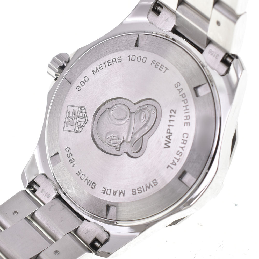 with paper TAG HEUER Aqua racer 300M WAP1112 Date blue Dial Quartz Men's
 Watch A#143869