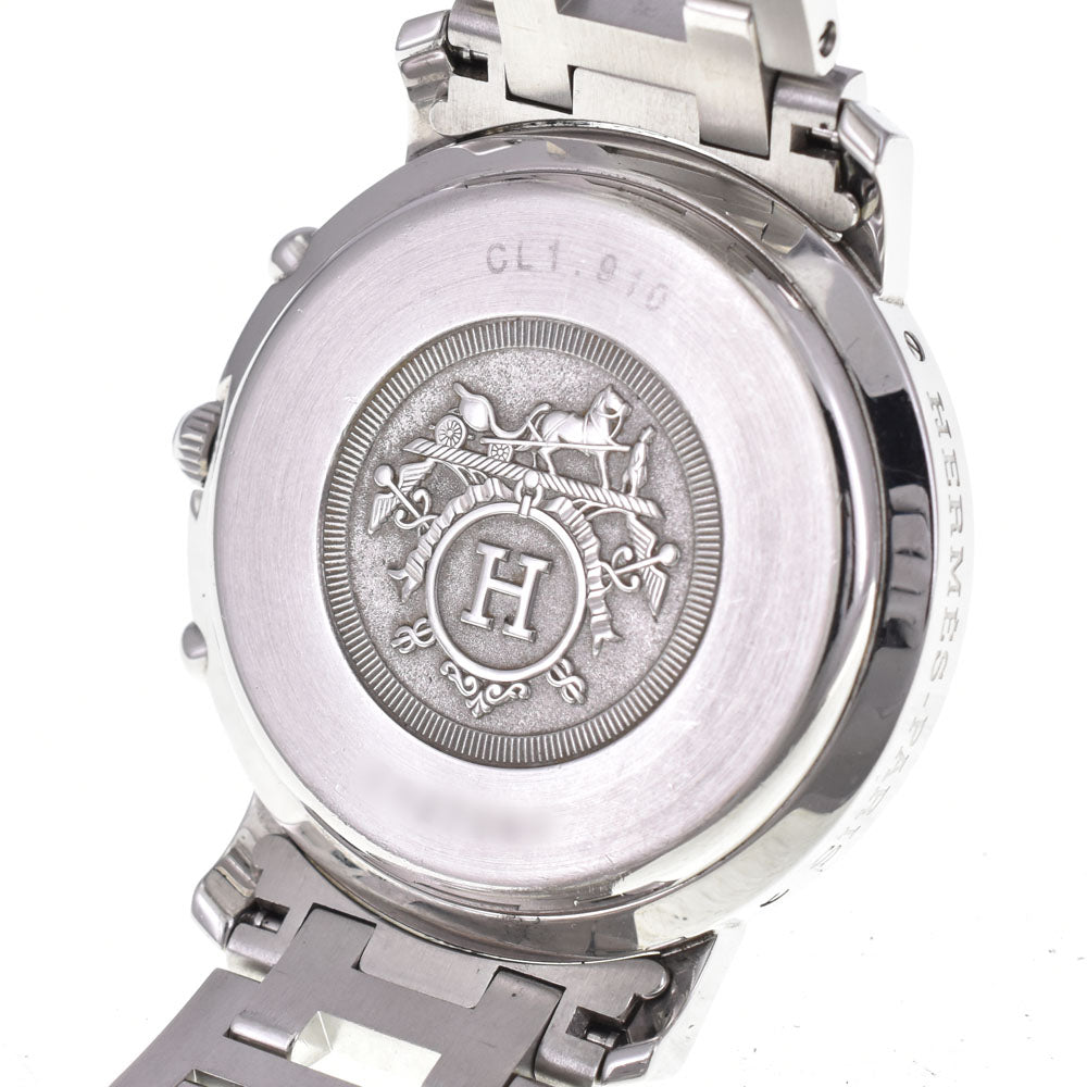 HERMES Clipper CL1.910 Chronograph Date white Dial Quartz Men's
 Watch E#144095