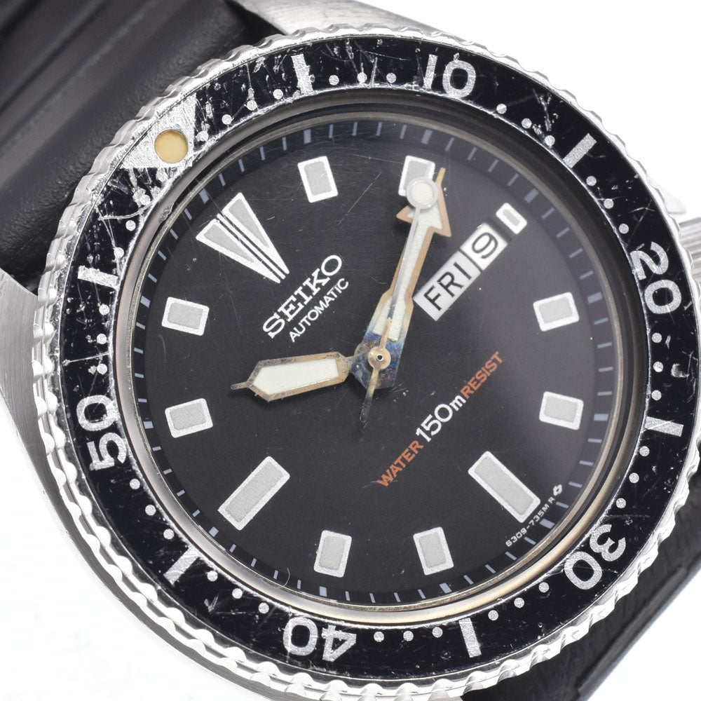 SEIKO Diver 150m 6309-7290 black Dial Automatic Men's
 Watch N#150827